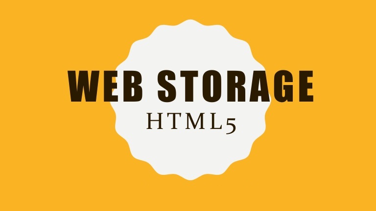 HTML5 Storage